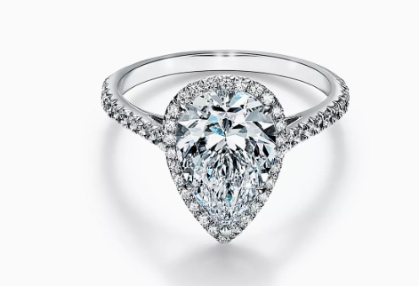 Pear Shaped Diamond Ring