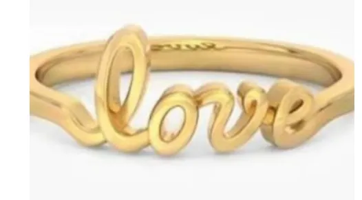 Plain Gold Ring Design For Female