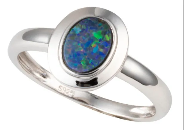 Sterling Silver Ring Opal